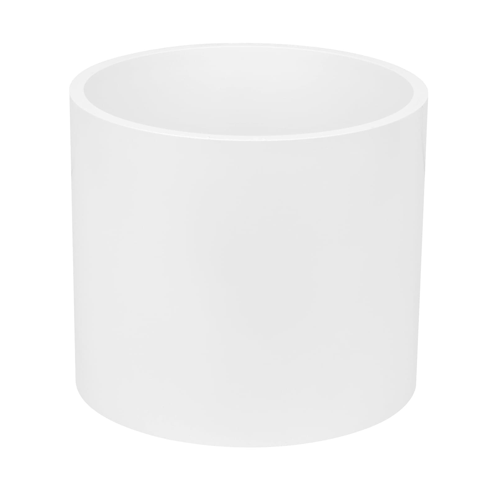 6" PVC Pipe Coupling Adapter Pipe Fittings (Socket x Socket) Contractor Pack Schedule 40 Heavy Duty 6 Inch PVC Slip Socket Connectors for DIY PVC Shelf Garden Support Structure, White