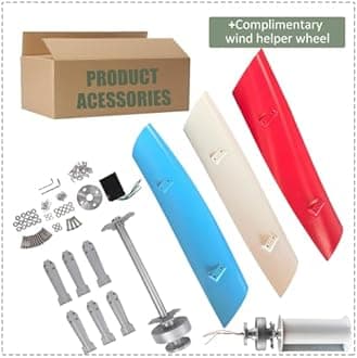 12000W No Noise Vertical Wind Turbine Generator,12V 24V 48V Magnetic Levitation Wind Turbine Residential Wind Turbine Kit with MPPT Controller, for Home Street Lighting,Colorful-24V