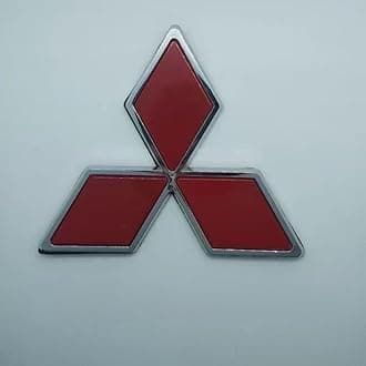 Car Emblem for Mitsubishi L200 Club,ABS Logo Automotive Front and Rear 3D Badge Car Decoration Styling Accessories,Red-L
