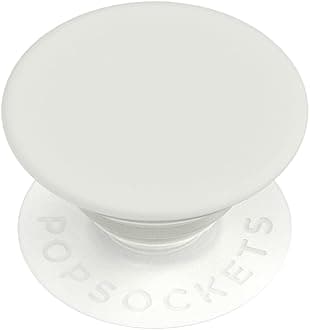 PopSockets Phone Grip with Expanding Kickstand, Adhesive Grip, White - Cream