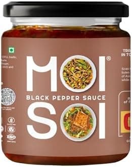 MOI SOI Black Pepper Sauce (175g | Cook | Spread | Dip) (Pack of 1)