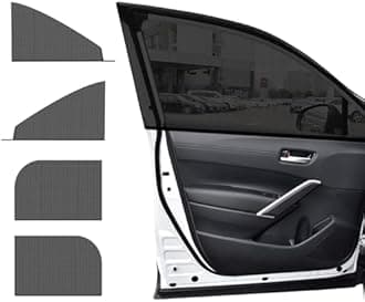 2 PCS Window Shades, Auto Front Rear Side Sun Shades for Block Heat & UV Protection, Breathable Mesh Baby Screen Covers, Universal Car Accessories (Back)