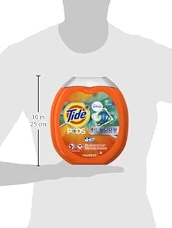 Tide Pods Plus Febreze He Turbo Laundry Detergent Pacs Tub, Botanical Rain, 61 Count