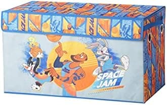 Idea Nuova Space Jam A New Legacy Collapsible Durable Toy Storage Trunk with Lid