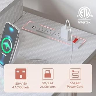 Bestier 52 inch Gaming Desk with LED Lights & Power Outlets, Computer Desk Gaming Table with Monitor Shelf, Gamer Desk with White Carbon Fiber Texture, Kids Boys Gift for Men