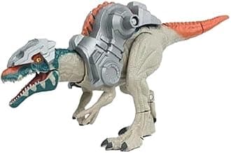 De-Lite 2025 Action Figures Soft Touch Vinyl Plastic Collectible Model Toys… (Spinosaurus Trex Armor Dinosaur World Rebirth Collection Figure Super Deluxe Articulation, 30 cm Long)