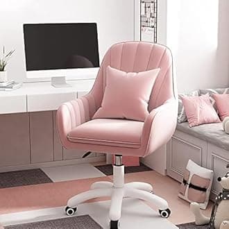 XUEGW Home Office Chair Computer Chair with Mid-Back Upholstered Modern Tufted Computer Task Chair Swivel Height Adjustable.