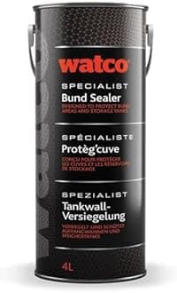 Watco Bund Paint - 4L - Seals and waterproofs metal or concrete bund areas and pipes (Light Grey)