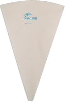 Plastic Coated Canvas Decorating Bag, 14-Inch, Reusable, Made in USA, White