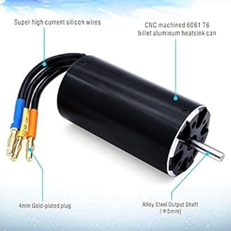 Surpass Hobby 4074 1350KV RC Boat Motor 4Pole Design Brushless Motor Replacement Boat Parts (1350kv) Suitable for RC Boat