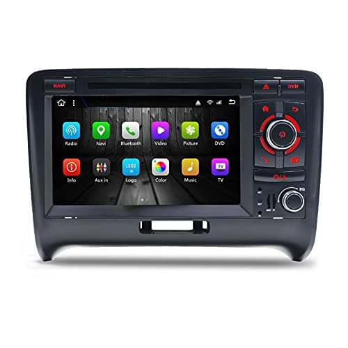 Android 8.1 Octa Core 7 Inch HD Digital Touch Screen Car Stereo Radio DVD Player GPS fit Audi TT 2006 2007 2008 2009 2010 2011