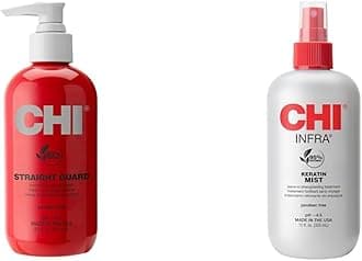 Straight Guard Smoothing Styling Cream, 8.5 FL Oz & Keratin Mist,12 Fl Oz