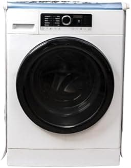 Classic® Front Load Washing Machine Cover Suitable for LG 8.5 Kg, 9 Kg, 9.5 Kg, 10 Kg, 10.5 Kg, 11 Kg, 11.5 Kg, 12 Kg (72cmsX63cmsX81cms, Black & White)