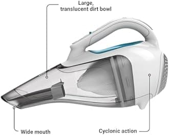 Black + Decker HHVI315JO42 Dustbuster Cordless Lithium Hand Vacuum, Flexi Blue