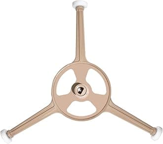 SDTC Tech Microwave Oven Turntable Ring Glass Plate Tray Triple Arm Rotating Support with 16mm Roller Wheels for 10" Microwave Oven Glass Flat Turntable Plate (Arm Length 3.74" / 95 mm)