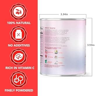 Strawberry Powder, 5.64OZ/160G Freeze Dried Strawberry Powder, No Sugar & Additives, 100% Natural, Freeze Dried Fruit Powd-er for Cakes, Baking, Juice, Cereal, Yogurt, Smoothies