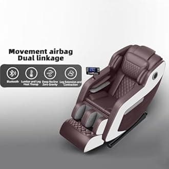 Massage Chair Full Body with Heat, Zero Gravity Shiatsu Massage Chair Recliner with & 5 Auto Modes, Foot Massage, Waist Back Heating, Full Body Massage Chairs (Brown)