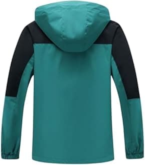 GIISAM Rain Jacket for Men, Mens Waterproof Raincoat Lightweight Rain Jackets Outdoor Rain Coat Windbreaker with Hood