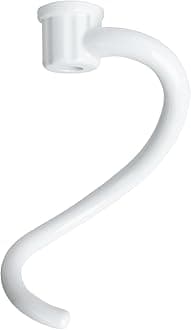 UP2WIN Spiral Dough Hook Replacement for Kitchen Aid Mixer - Coated Dough Hook for K5SS K5A KSM5 KS55 Pro 600, Dough Attachment for Kitchen aid Lift Stand Mixer, Work with kitchen Aid 5 qt / 6 qt Lift