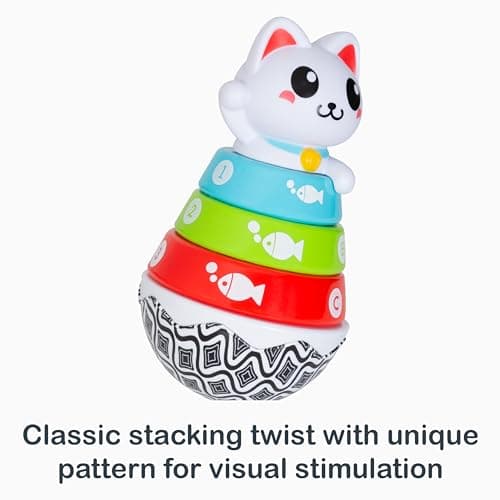 Smart Steps Stack-a-Cat 9 - 12 months STEM Baby Toy