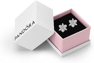 Pandora Timeless Women's Sterling Silver Sparkling Herbarium Cluster Stud Earrings, With Gift Box