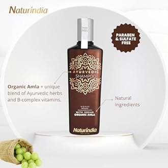 Ayurvedic Shampoo for Hair Growth Indian Vitalize Formula for Shiny and Strong Hair with Vitamin C and B-Complex AMLA and natural herbs from India For Women 8,4 oz