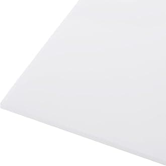 152 x 152 x 3mm HDPE Plastic Sheet, High Density Polyethylene Sheet Cutting Board White Solid Block, [for Marine, DIY, Home Floor]