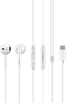 Huawei Hi-Res Classic In-ear Earphones Wired Control Headphones USB Type-C Edition for Huawei Mate 10 - White