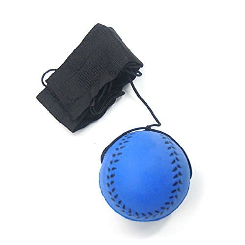 Interactive Pet Toy Elastic Solid Rubber Ball with Rope (Colors Sent at Random)