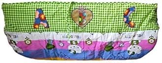 CUTEABLY Soft Cloth Sleep Baby Swing, Zoli, Cradle, Ghodiyu, Khoya, Palana, Hammock with Mosquito Net (Green Multi)