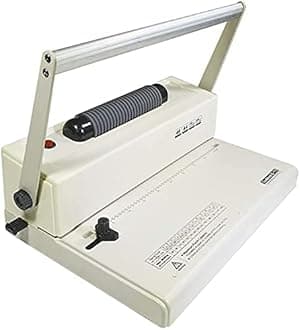 PPE Coilbind S-15 with Electric Coil Inserter Manual Coil Punch & Binding Machine Pitch 4:1 - Professionally Bind Presentations and Documents