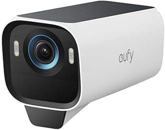 eufy Security eufyCam S3 Pro Add-on Camera, Solar Camera Outdoor Wireless, MaxColor Night Vision, 4K Security Camera with Solar Panel, Face Recognition AI, Expandable Local Storage (Renewed)
