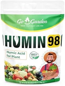 Go Garden Humic acid 98% for plants | Plant Fertilizer - 1800 Gram | Plant Growth Enhancer, Soil Conditioner, Improves Plant Root System