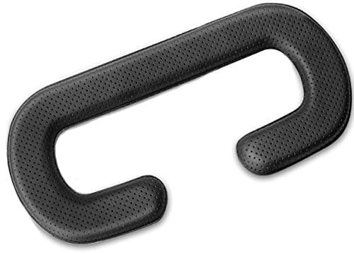Lunies Memory Foam Replacement Face Cushion Replacement Compatible for HTC Vive VR Headset PU Leather 6mm Black