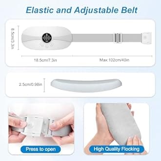 Period Heating Pad For Cramps Portable USB Cordless Heating Pad With Massager For Back Pain Relief Electric Fast Heating Wrap Belt Gifts For Women