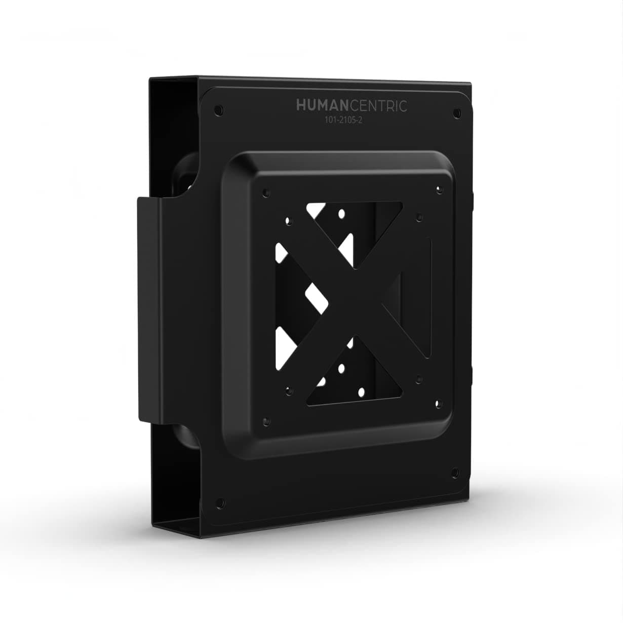 HumanCentric Dual VESA Mount for Mac Mini, Custom Mac Mini Mount Mount with Monitor Arm Mac Mini Behind Monitor Mount VESA Sleeve for Mac Mini Mount to VESA Monitor and Monitor Arm
