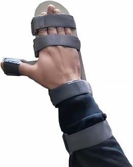 Wrist Hand Support Static Cockup Splint for Stroke, Paralysis, Arthritic Diseases, and Fractures (For Right Hand, S)