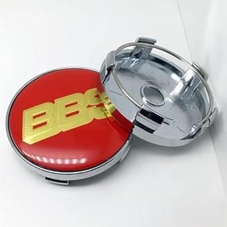 AAmron Hub Centre Caps for BBS Wheel Center Caps&Waterproof 4Pcs 56mm, Dustproof Hubcaps for Rims, Car Styling Accessories,A