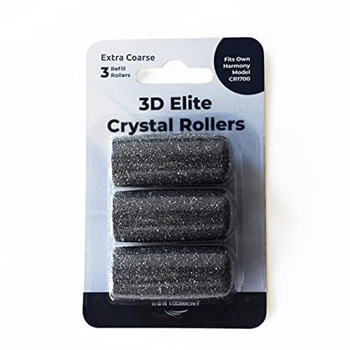 Extra Coarse Refill Rollers by Own Harmony for Electric Callus Remover CR1700: Professional Foot Care for Healthy Feet, Best Pedicure File Tools - Refills 3 Pack Extra Coarse Replacement Roller Heads
