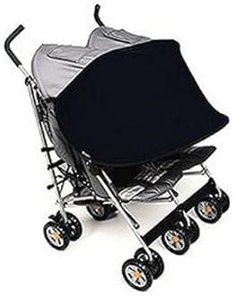 Manito Sun Shade for Twin Stroller Black MSST-35000B