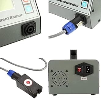 ZWJABYY Auto Body Dent Puller Kit Professional,Hotbox Dent Remover Paintless Dent Repair Tool Induction Heater Hot Box Car Repairing Tool,for Removing Dents,Grey