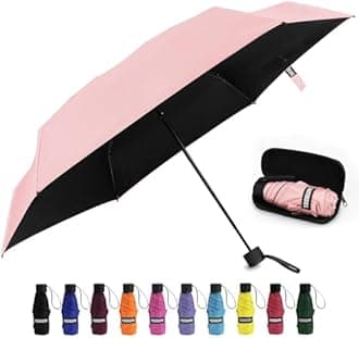 Yoobure Windproof Travel Umbrella - Automatic, Portable & Compact for Backpack, Sun & Rain Protection, Folding Small Umbrella for Car, Lightweight Strong UV Protection