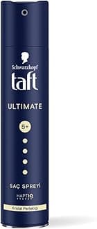 TAFT Schwarzkopf Ultimate Hair Spray For Hair With Crystal Shine | Hold 5+ For 72H hold | Protects From Wind And Humidity | No Stickiness | Easy To Brush Out | For Salon Like Finish - 250Ml.