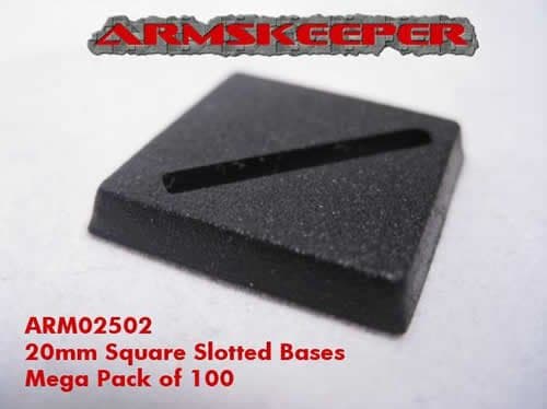 Square Slotted 20mm Bases Mega Pack (100)