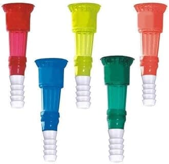 PVC Tap Connector/Rubber Pipe Jointer/Pipe Nozzle for Washroom, Kitchen, Garden Use - Set of 5 Color -Multi Hose Connector 12mm 1/2" (5)