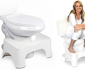 CREDLY Plastic Made In India Tool For Western Toilet Portable Comfortable Sturdy Foot Step For Potty Training Kids Adults White