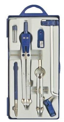 Geometry Compass Set by EBUZZ, Set for Solid and Plane Geometry Precision Tool for Drawing, Drafting, Math and Geometry with Beam Extension Bar