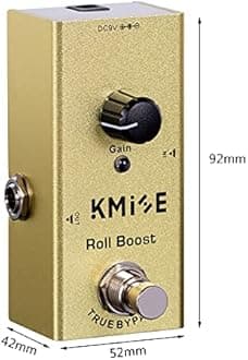 lotmusic Roll Boost Electric Guitar Effects Pedal Mini Single Type DC 9V True Bypass