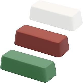 SCOTTCHEN Buffing Polishing Cutting Compounds 4 Oz. Kit - Green Fine/White Medium/Red Coarse - 3 Pack