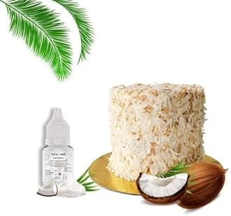 Veganic Coconut Flavour Essence For Cake Baking Extract for Baking Cakes Whipped Cream Pastries Desserts & Beverages Chocolate Oils Food Essence (100 ML)